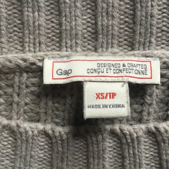 Grey Gap shakerlike sweater, size exsmall - Picture 2 of 6
